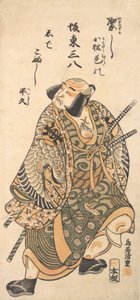 الممثل ناكامورا ناكازو كمحارب 1716-1759. بواسطة توري كيوشيغي