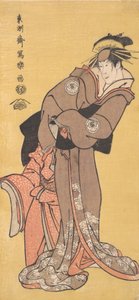 الممثل Segawa Tomisaburo II بدور المحظية Toyama والممثل Ichikawa Kurizo في دور Higashi ... ، 1794-95. بواسطة توشوساي شاراكو