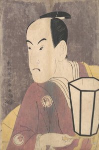 Bando Hikosaburo III بدور Sagisaka Sanai في مسرحية Koinyobo Somewake Tazuna ، 1794 .. بواسطة توشوساي شاراكو