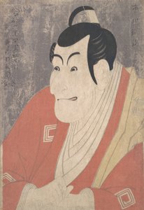 Ichikawa Ebizo IV بدور Takemura Sadanojo في مسرحية Koinyobo Somewake Tazuna ، 1794. ، بواسطة توشوساي شاراكو