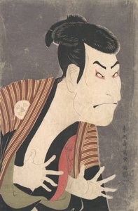 ممثل كابوكي أوتاني أونيجي الثالث بدور Yakko Edobei في مسرحية The Colored Reins of a ... ، الشهر السادس ، 1794.