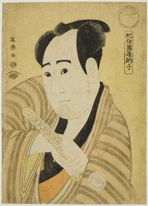 Kinokuniya Tosshi (الممثل Sawamura Sojuro III بدور Kujaku Saburo Narihira) بواسطة توشوساي شاراكو