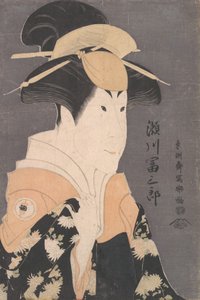 Segawa Tomisaburo II في دور Yadorigi في مسرحية Hana Ayame Bunroku Soga ، 1794. ، 1794. بواسطة توشوساي شاراكو