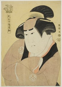 Tennojiya Riko (الممثل Yamashita Kinsaku II في دور الخادمة Ebizo Okane من Ouchiya [في الواقع Iwate ، زوجة Sadato]) بواسطة توشوساي شاراكو