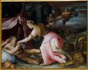 لوحة Cybelle Awakening Morphee بواسطة All Saints Dubreuil (1561-1602)