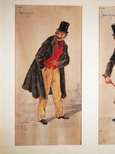 شخصية تيكوبا التي أنشأها الممثل الميلانيزي إدواردو فيرافيلا في عام 1874 ، لوحة مائية بواسطة ترانكويلو كريمونا بواسطة ترانكيلو كريمونا