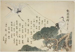 صفحة الفهرس ، تطبع 0.115 - .200 (المجلد 2) ، من سلسلة "صور لا عروض (Nogaku Zue)" بواسطة Tsukioka Kogyo