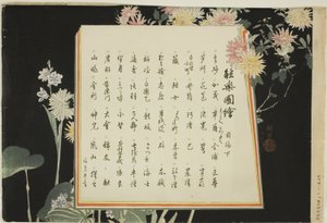 صفحة الفهرس ، تطبع .51-.100 (المجلد 1) ، من سلسلة "صور لا عروض (Nogaku Zue)" بواسطة Tsukioka Kogyo