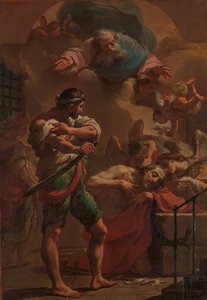 إعدام القديس يوحنا المعمدان ، كاليفورنيا. 1770.