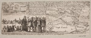 المذنب الذي ظهر في Grossvardein ، Sibenbürgen ، 14 ديسمبر 1660 ، بالإضافة إلى خريطة خاصة به بالقرب من هامبورغ أثناء عاصفة العاصفة في 4 يناير 1661 بواسطة إعتراف