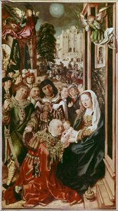 عبادة المجوس على الخشب بواسطة أولريش أبت الأكبر (1460-1532) بواسطة Ulrich the Elder Apt