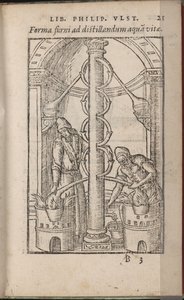 من الأجهزة الخيميائية: أسرار الطبيعة ، 1556-1557 بواسطة Ulstadius