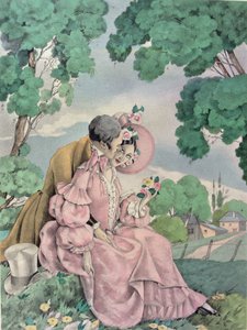 رسم توضيحي لـ "مدام بوفاري" بقلم غوستاف فلوبير (1821-80) نشره جيبرت جون بواسطة أومبرتو (بعد) برونليسكي