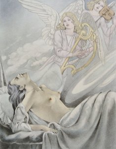 رسم توضيحي لـ "مدام بوفاري" بقلم غوستاف فلوبير (1821-80) نشره جيبرت جون بواسطة أومبرتو (بعد) برونليسكي