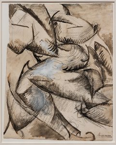 أريد أن لو أشكال الإنسان في الحركة (العضلات في الحركة) بواسطة Umberto Boccioni