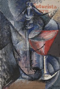 الحياة الساكنة: Glass and Siphon، c.1914 (Collage، gouache، pen and ink)