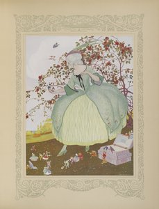 استمتعت Gracieuse أولاً برؤية مثل هذا الشيء الاستثنائي ، رسم توضيحي من `` Contes du Temps Jadis 