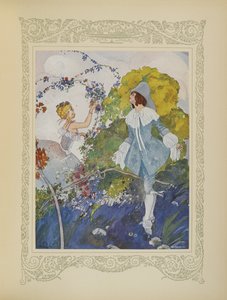لقد رأى فتاة كانت جميلة جدًا لدرجة أنه قرر الزواج منها ، رسم توضيحي من "Contes du Temps Jadis" ، أو "Tales from Times Past" ، ص 110 بواسطة أومبرتو برونليسكي