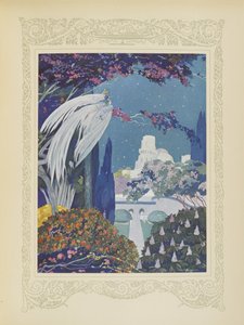 ومع ذلك ، فإن Bluebird الجميل لم يتوقف عن التحليق حول القصر ، رسم توضيحي من "Contes du Temps Jadis" ، أو "Tales from Times Past" ، ص 32 بواسطة أومبرتو برونليسكي