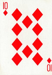 10 من الألماس من مجموعة أوراق لعب Goodall & Son Ltd. ، c1940 بواسطة غير معروف