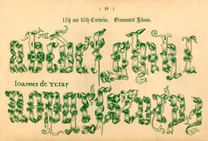القرنان الخامس عشر والسادس عشر. Riband الزينة ، 1862 بواسطة غير معروف