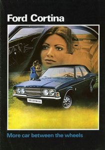 1972 غطاء كتيب مبيعات فورد كورتينا Mk3. بواسطة غير معروف