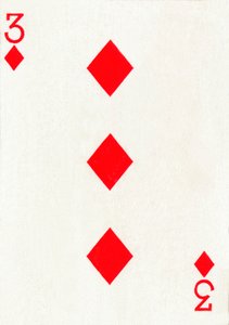 3 من الألماس من مجموعة أوراق لعب Goodall & Son Ltd. ، c1940 بواسطة غير معروف