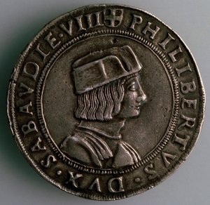 4-تستون. دوقية سافوي ، إيطاليا ، الوجه: فيليبرت الثاني ، دوق سافوي ، 1497-1504 بواسطة غير معروف
