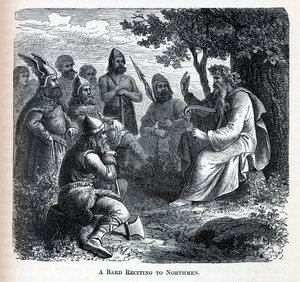 A Bard تلاوة إلى نورثمن ، 1882 بواسطة غير معروف