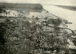 موقع بريطاني على نهر دجلة ، 1919. بواسطة غير معروف