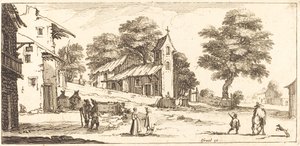 كنيسة في عام 1635 أو بعده. بواسطة غير معروف