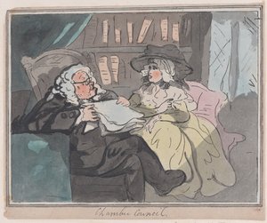 رأي مستشار بعد تقاعده من الممارسة ، كاليفورنيا. 1780-94. ، كاليفورنيا. 1780-94. بواسطة غير معروف