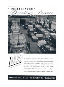 خدمة طباعة حرفية - Herbert Reiach Ltd ، 1939 بواسطة غير معروف