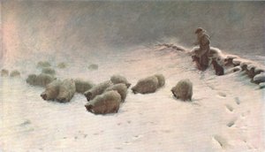 يوم شتاء بلا فرح ، c1883 ، c1902. بواسطة غير معروف