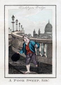 A Sweep Sire، Sir !، Blackfriars Bridge، London، 1805 بواسطة غير معروف