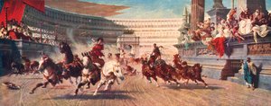 سباق عربة رومانية ، سيرك ماكسيموس ، القرن العشرين بواسطة غير معروف