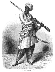 جندي سيخي ، c1880 بواسطة غير معروف