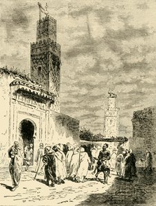 شارع في فاس 1890. بواسطة غير معروف