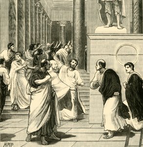 صراع في المنتدى في روما ، 1890. بواسطة غير معروف
