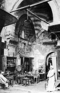 بازار في القاهرة ، مصر ، 1920 م بواسطة غير معروف