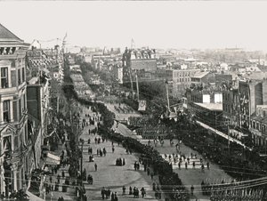 يوم احتفالي في العاصمة الأمريكية ، واشنطن العاصمة ، الولايات المتحدة الأمريكية ، 1895. بواسطة غير معروف
