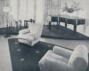 صالة ، صممها ونفذها إيان هندرسون وشركاه ، لندن ، 1935 بواسطة غير معروف