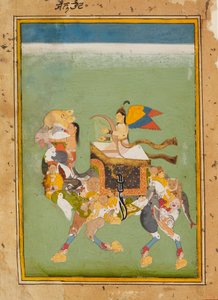 جنية ، أو جنية ، تركب جملًا سحريًا ، c1680 بواسطة غير معروف