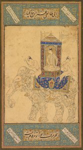 أمير يركب فيلًا مركبًا ، ج. 1590. بواسطة غير معروف