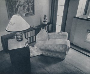 غرفة صغيرة صممها ومؤثثها مايكل دون ، بيدفورد ، إنجلترا ، 1935 بواسطة غير معروف