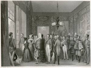 اعتلاء الملكة فيكتوريا ، قصر سانت جيمس ، وستمنستر ، لندن ، 1837 بواسطة غير معروف