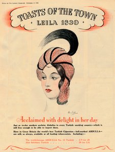 نالت البهجة في يومها ، Toasts of the Town - Leila 1830 ، 1940 بواسطة غير معروف