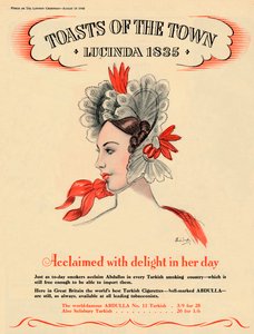 نالت البهجة في يومها ، Toasts of the Town - Lucinda 1835 ، 1940 بواسطة غير معروف