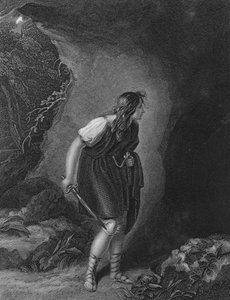 الفصل الثالث المشهد السادس من Cymbeline ، القرن التاسع عشر بواسطة غير معروف