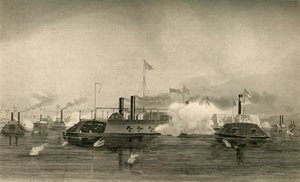 عمل الزوارق الحربية في ممفيس ، 1878. بواسطة غير معروف